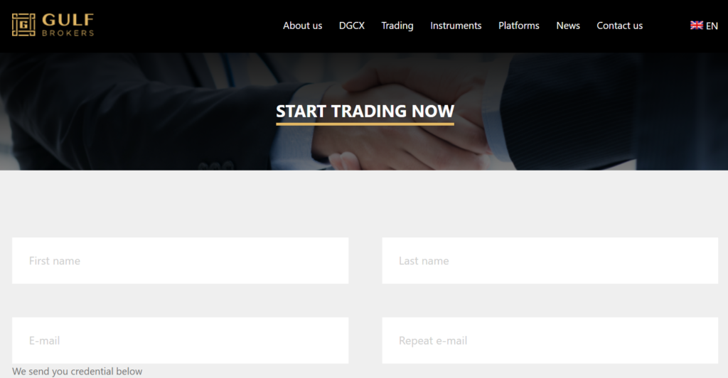 Trading with Gulf Brokers DMCC is easy