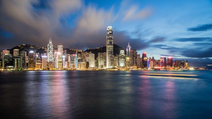 City skyline Hong Kong, China