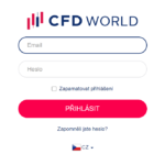 přihlášení k účtu CFDworld