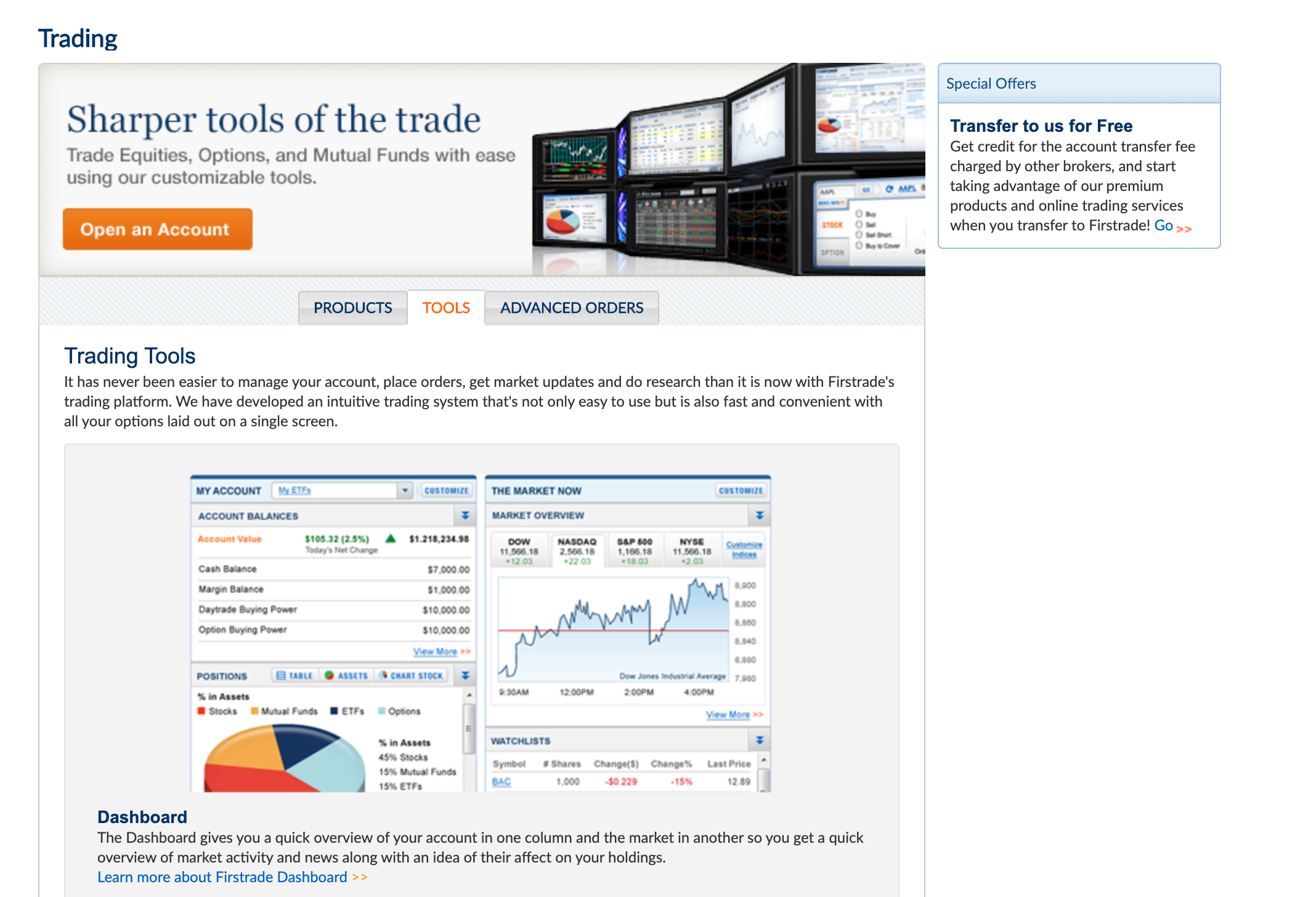 Firstrade trading tools