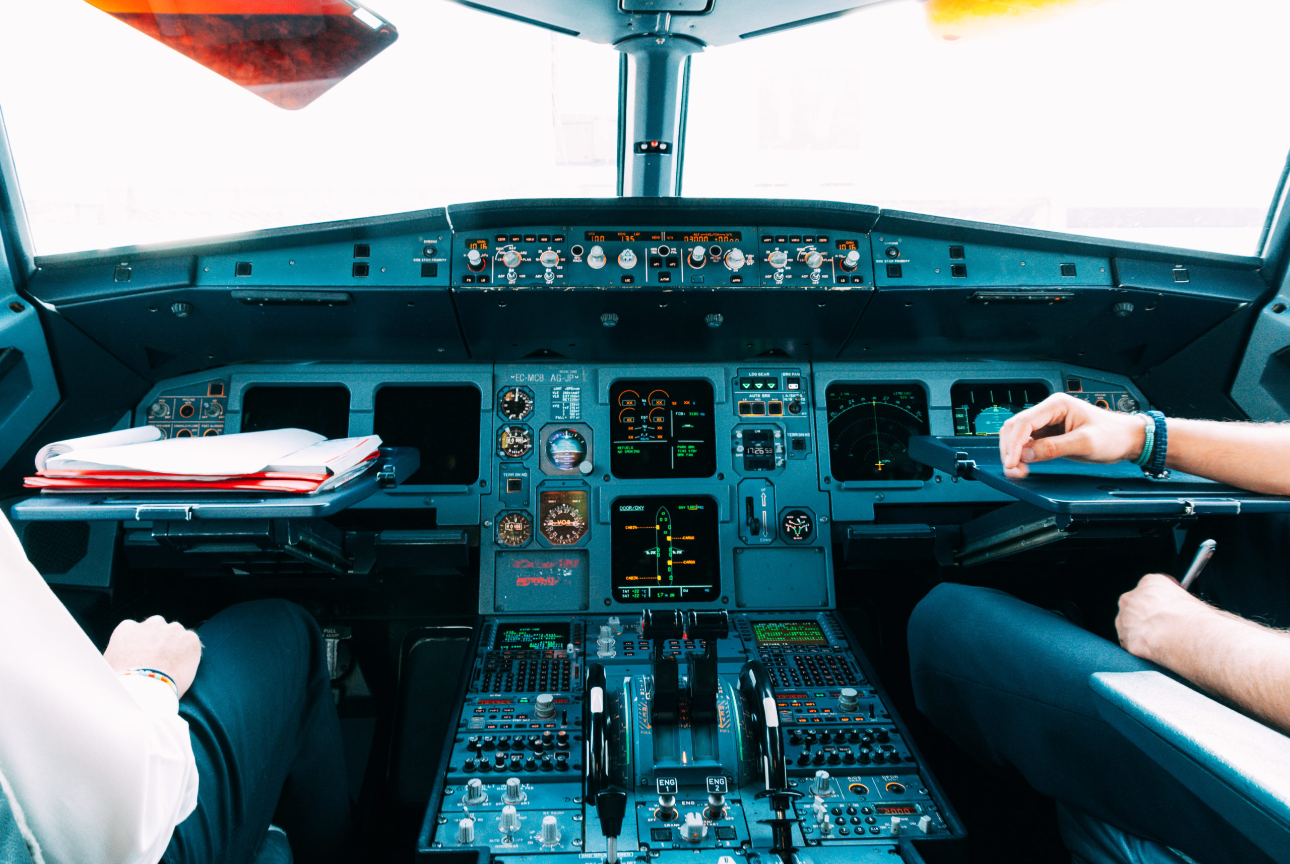 Norweigan Air cockpit
