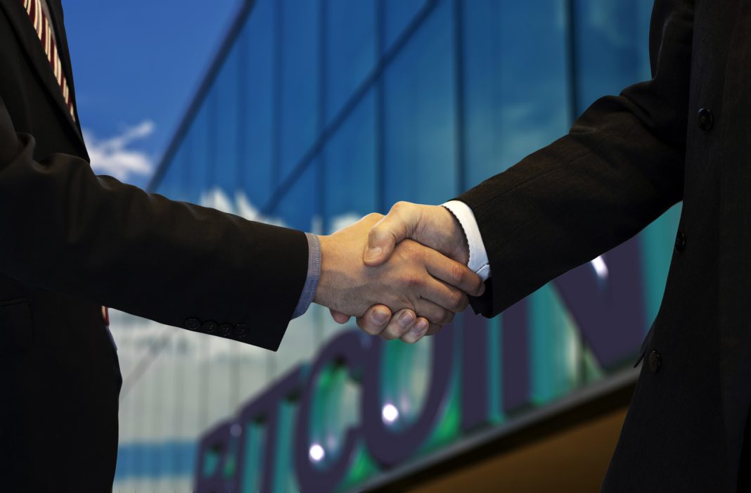 handshake, business, bitcoin, agreement