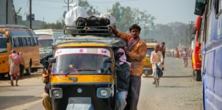 rickshaw, india