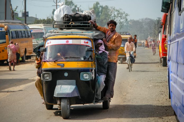 rickshaw, india