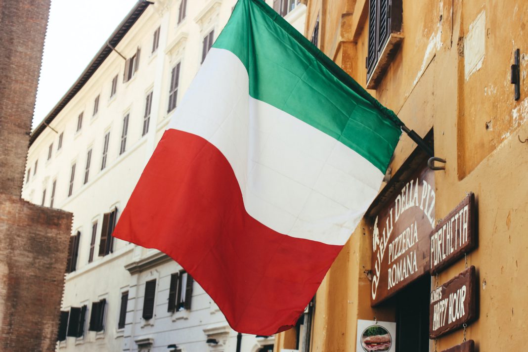 italian flag, italy