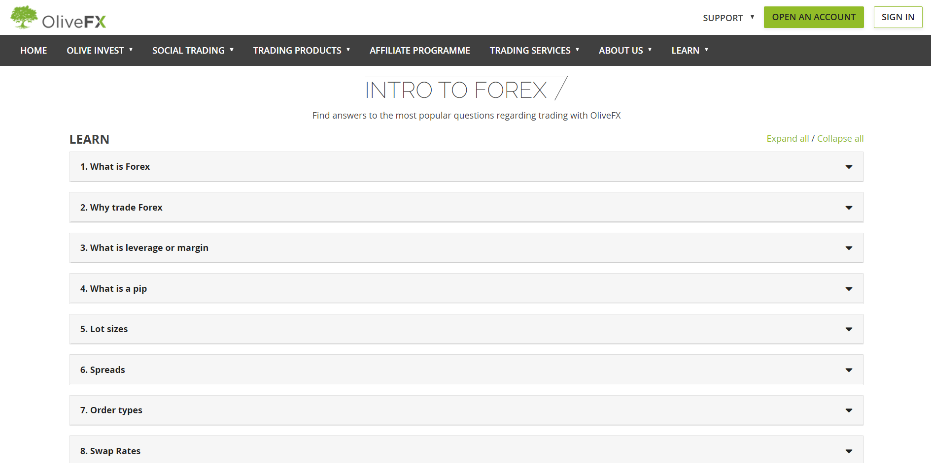 Olive fx intro to forex