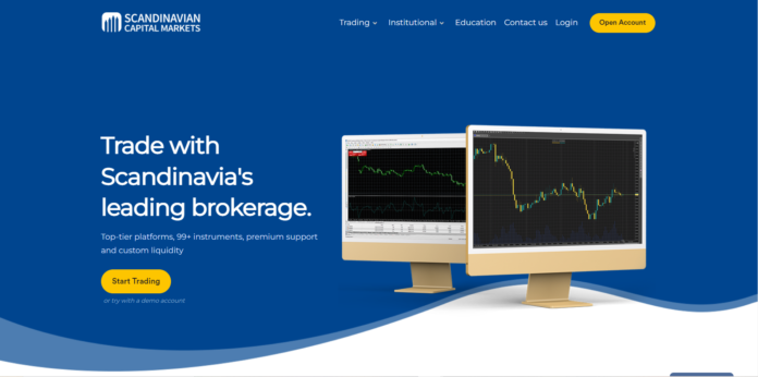 Scandinavian Capital Markets homepage