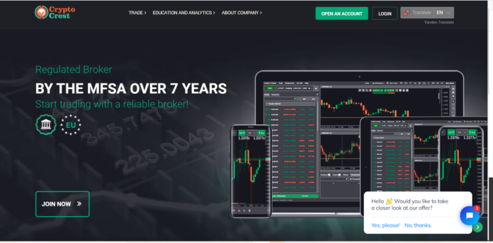 Crypto crest fx homepage