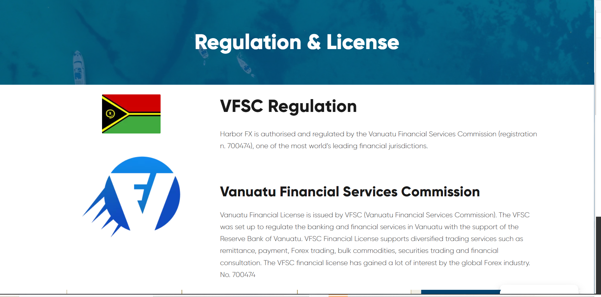 Harbor Fx regulation