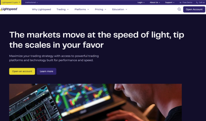 Lightspeed is an online broker that provide traders direct access to the trading markets.