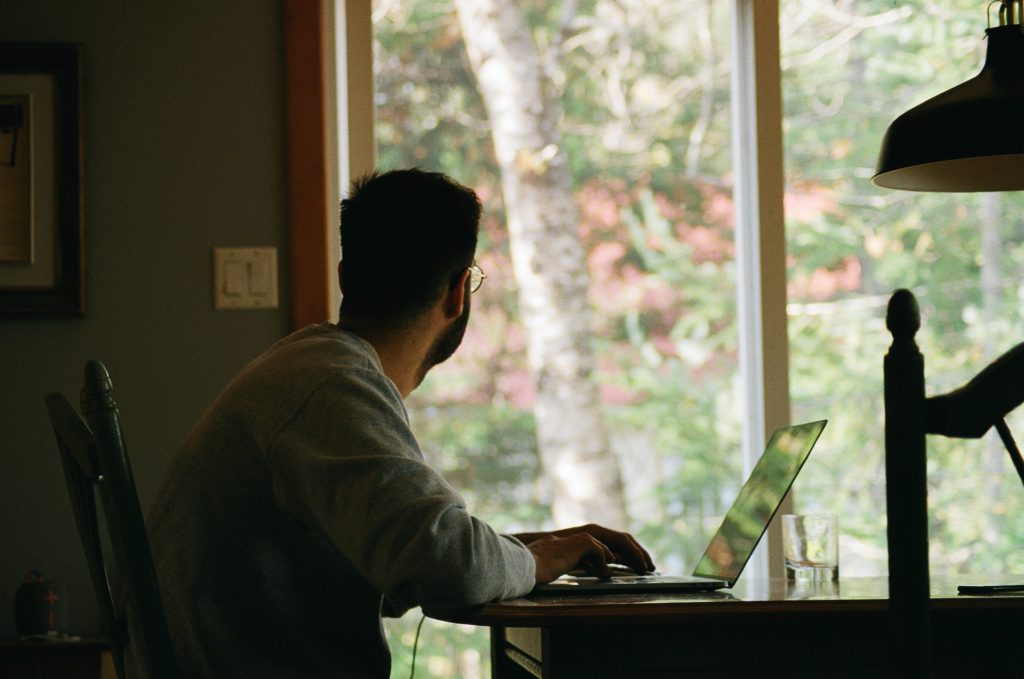 chair, table, room, home office, data entry telecommuting