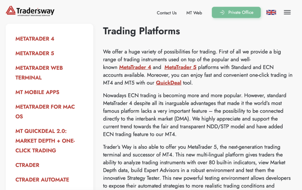 tradersways review – trading platforms