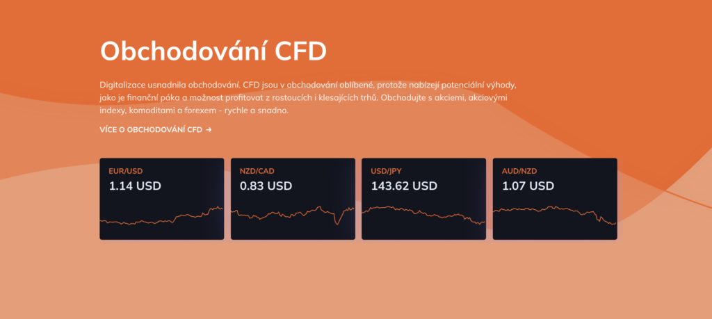 InvestingFox obchodování CFD, obchodní portfolio
