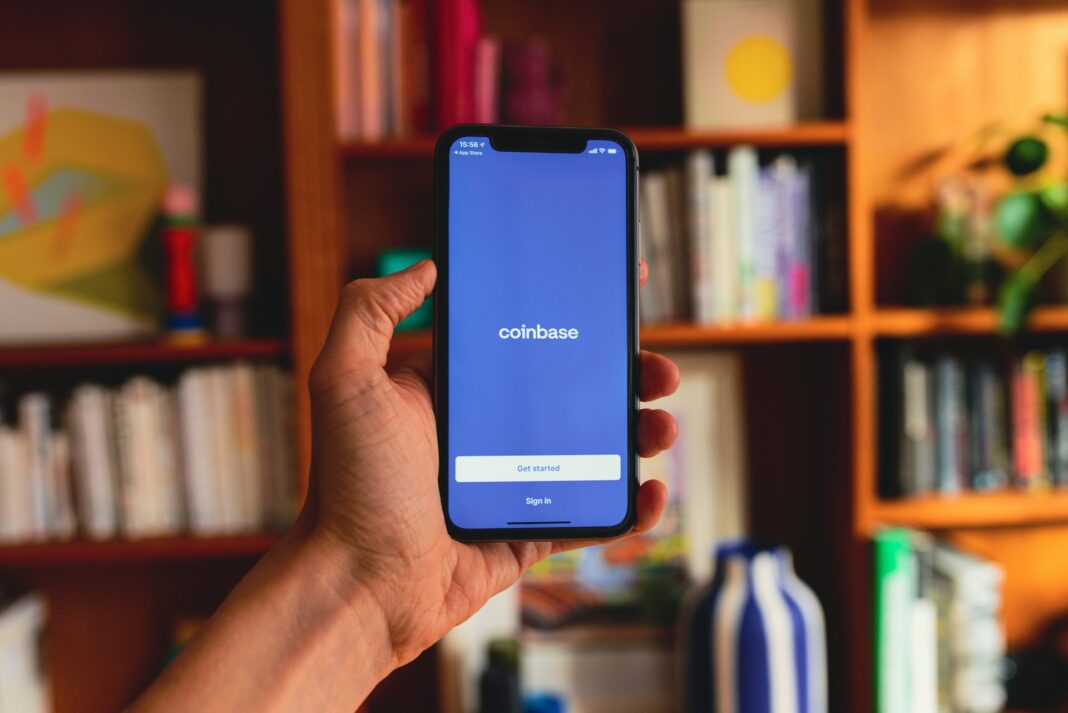 Coinbase app on your phone.