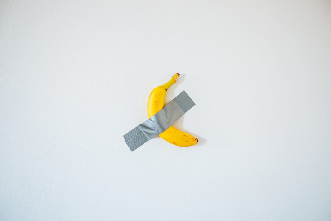 Banana on the wall.