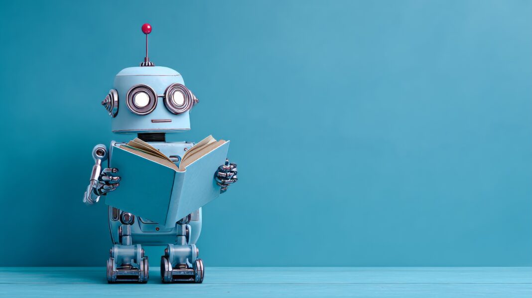 AFP: A fejlesztők mesterséges intelligencia segítségével tesztelik a könyvekkel való kommunikáció módjait! Robot with book. Source: Adobe Stock
